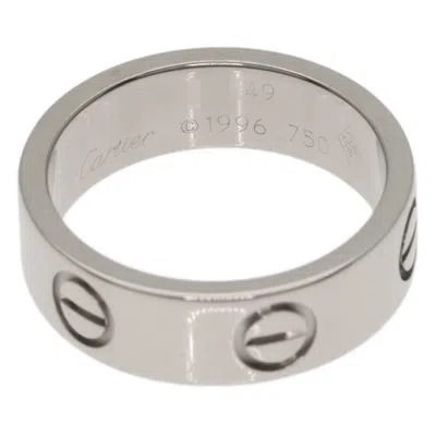 Pre-owned Cartier White Gold White Gold (18k) Band Ring ()