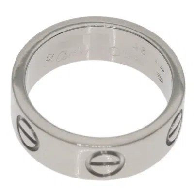 Pre-owned Cartier White Gold White Gold (18k) Band Ring ()