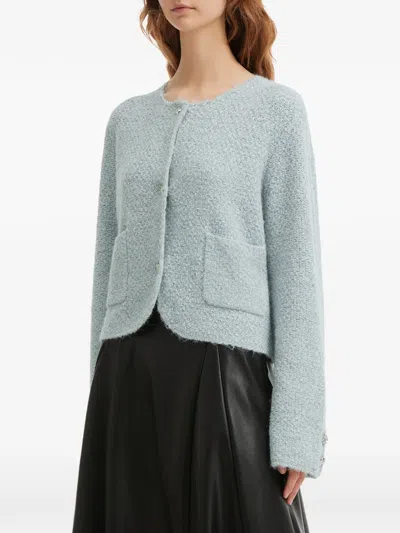 B+ab Pocket Buttoned Cardigan In Blue