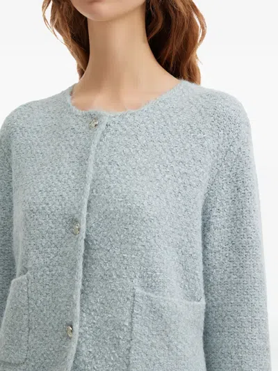 B+ab Pocket Buttoned Cardigan In Blue