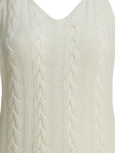 Thelaurent Cable-knit Midi Dress In Neutral