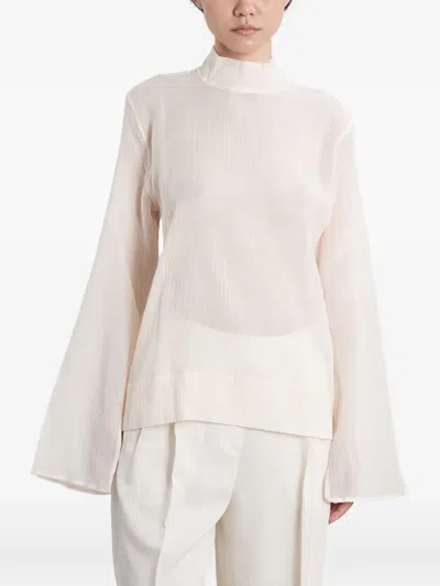 Totême Panel Detail Blouse In White