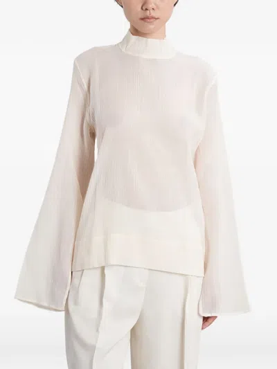Totême Panel Detail Blouse In White