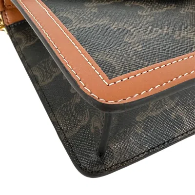 Pre-owned Celine Dark Brown Pvc Shoulder Bag ()