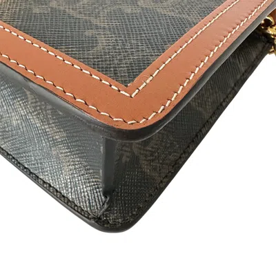 Pre-owned Celine Dark Brown Pvc Shoulder Bag ()