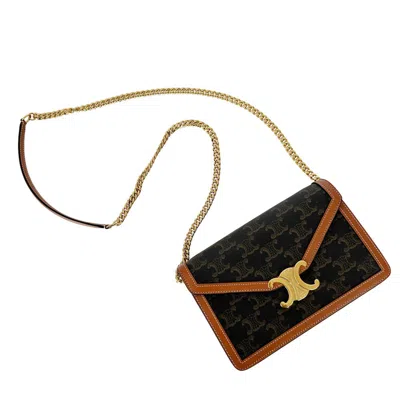 Pre-owned Celine Dark Brown Pvc Shoulder Bag ()