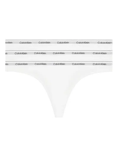 Calvin Klein Underwear Logo-print All In One 3-pack In White