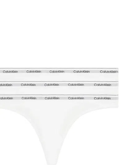 Calvin Klein Underwear Logo-print All In One 3-pack In White