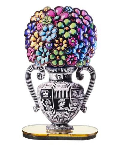 Linee Recanati Floral-vase Stand In Multi