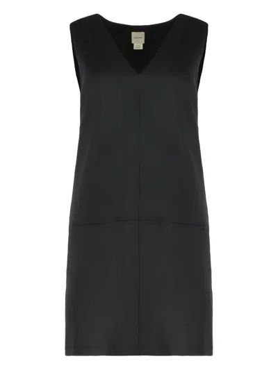 Calvin Klein Panelled Design Dress In Black
