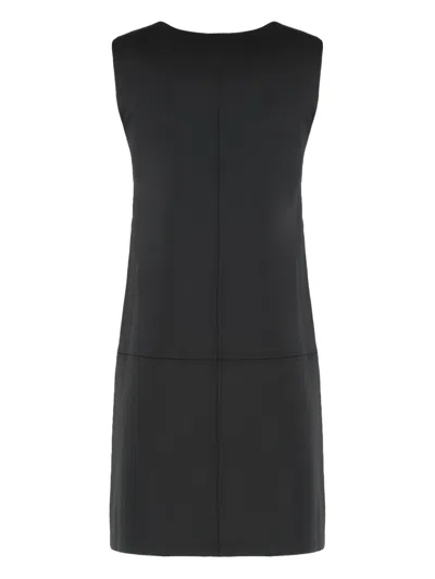 Calvin Klein Panelled Design Dress In Black