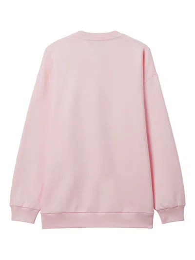 Mini Cream Crew-neck Sweatshirt In Pink