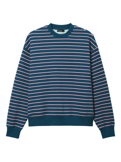 Tout A Coup Striped Sweatshirt In Blue