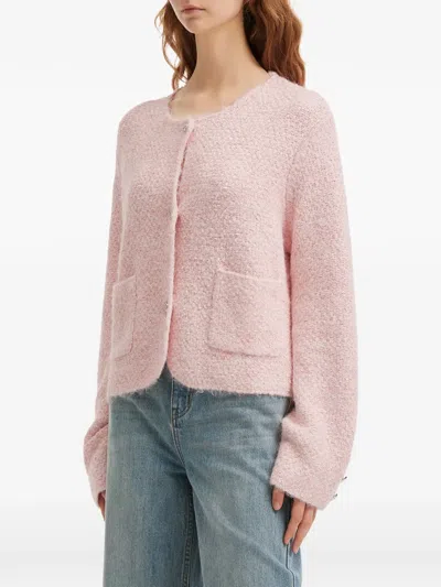 B+ab Pockets Buttoned Cardigan In Pink