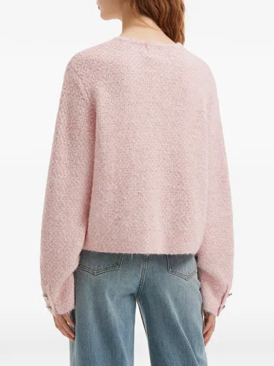 B+ab Pockets Buttoned Cardigan In Pink