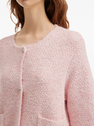 B+ab Pockets Buttoned Cardigan In Pink