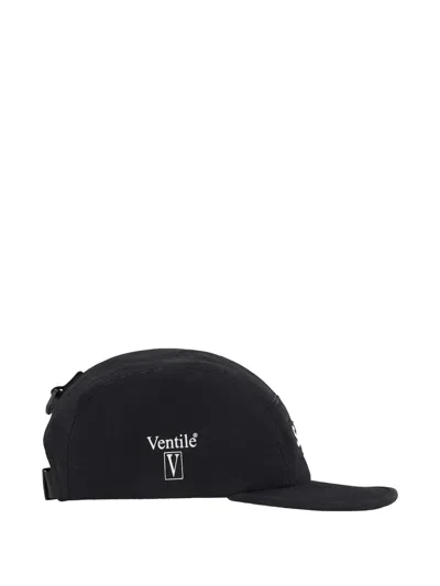 Supreme Logo-patch Baseball Cap In Black