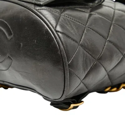 Pre-owned Chanel Black Leather Backpack ()