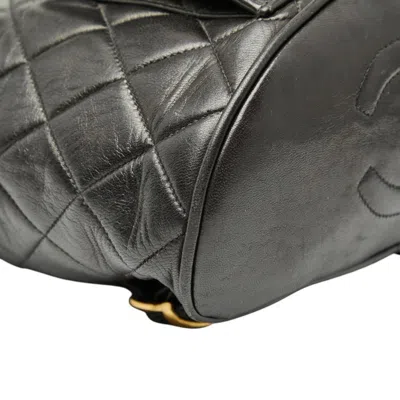 Pre-owned Chanel Black Leather Backpack ()