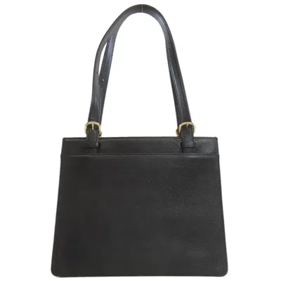 Pre-owned Chanel Black Leather Tote Bag ()