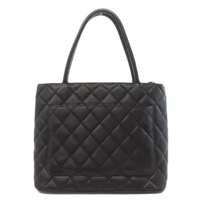 Pre-owned Chanel Black Leather Tote Bag ()