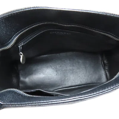 Pre-owned Chanel Black Leather Tote Bag ()