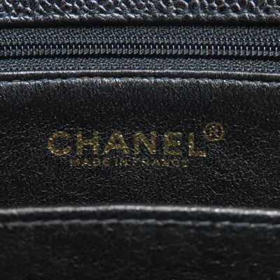 Pre-owned Chanel Black Leather Tote Bag ()
