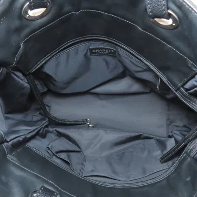Pre-owned Chanel Black Leather Tote Bag ()