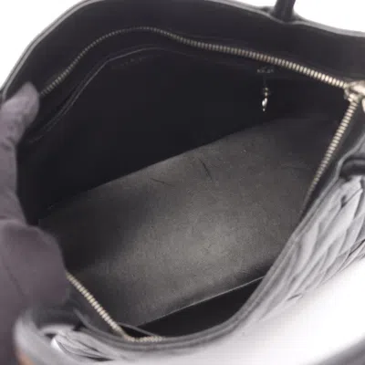 Pre-owned Chanel Black Leather Tote Bag ()