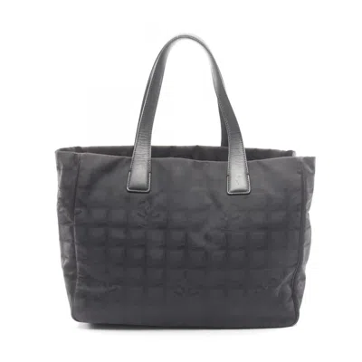 Pre-owned Chanel Black New Travel Line Leather Tote Bag ()