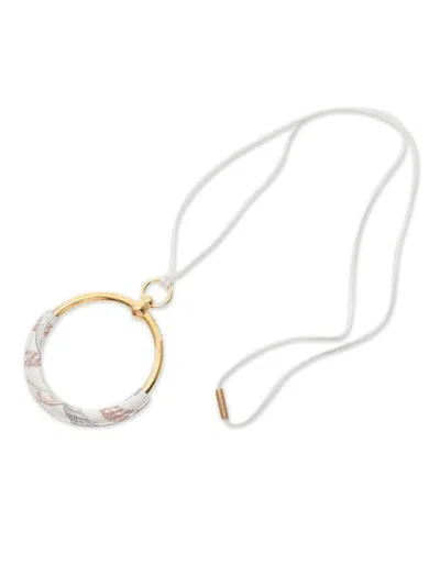 Pre-owned Hermes 2020s Loop Gran Della Cavalleria Necklace In Gold