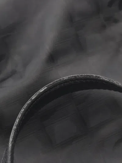 Pre-owned Chanel 2000-2002 Leather Travel Line Tote Bag In Black