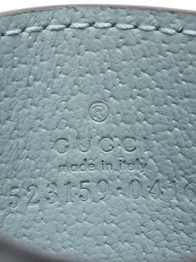 Pre-owned Gucci Gg Supreme Ophidia Card Case In Blue