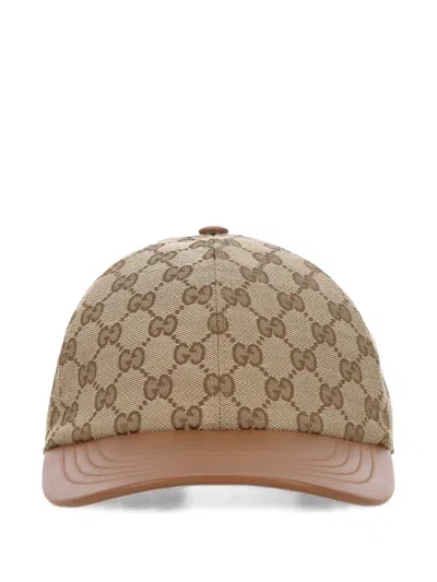 Gucci Gg-pattern Baseball Cap In Brown