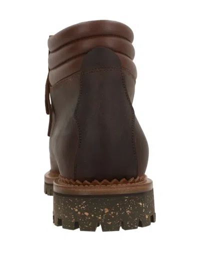 Yuketen Leather Lace-up Boots In Brown