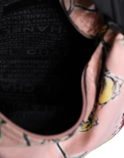 Pre-owned Chanel Pink Cruise Collection Parfait Canvas Printed Bag Women's Purse