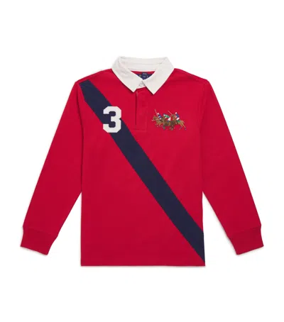 Ralph Lauren Cotton Rugby Polo Shirt In Red