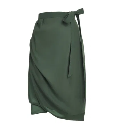 Vivienne Westwood Zora Midi Skirt In Green
