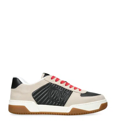Valentino Garavani Sneakers Contrasting Panels Perforated Detailing Rubber Sole In Multi