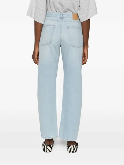 Bite Studios Button-up Straight Jeans In Blue