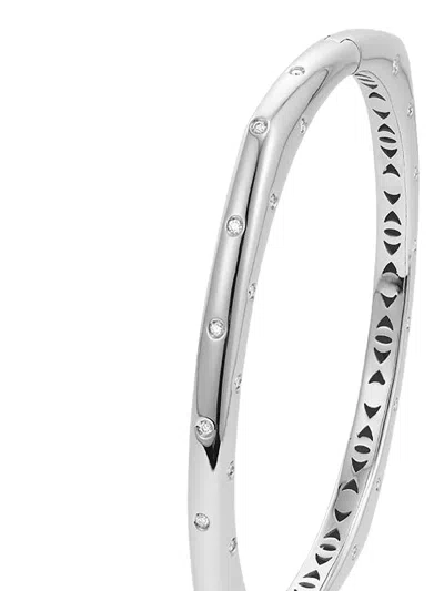 Fullord 18k White Gold Ghost Bangle Bracelet In White
