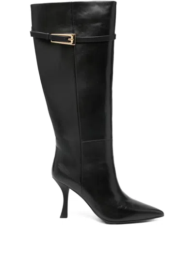 Marc Ellis 90mm Buckle-detail Boots In Black