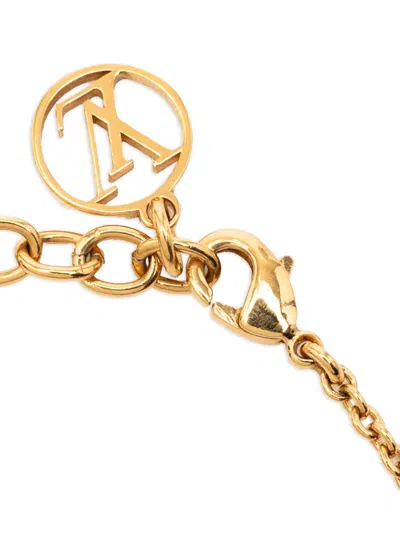 Pre-owned Louis Vuitton 2021 Gold Plated Essential V Bracelet Costume Bracelet