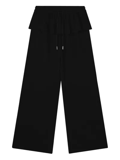 Tout A Coup Elasticated-waistband Track Pants In Black