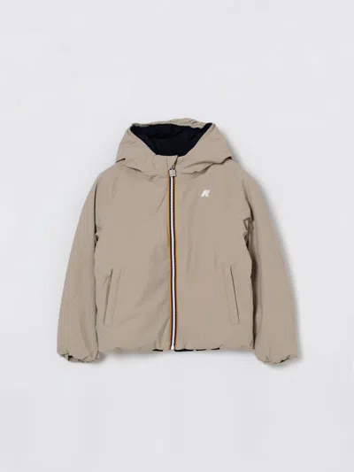 K-way Coat  Kids Color Beige In Neutral