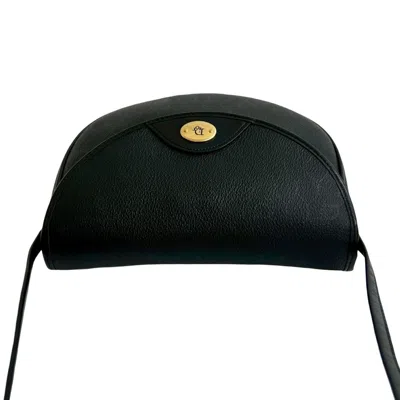 Pre-owned Dior Christian  Black Leather Pvc Pochette Shoulder Bag ()