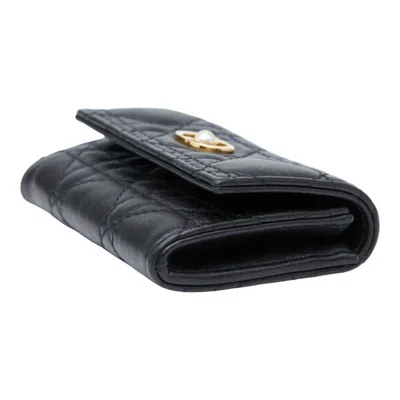 Pre-owned Dior Christian  Black Leather Wallet (bi-fold) ()
