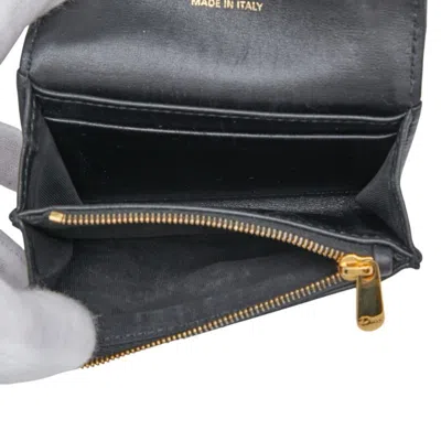 Pre-owned Dior Christian  Black Leather Wallet (bi-fold) ()