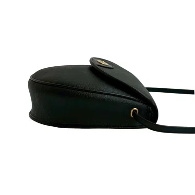 Pre-owned Dior Christian  Black Leather Pvc Pochette Shoulder Bag ()