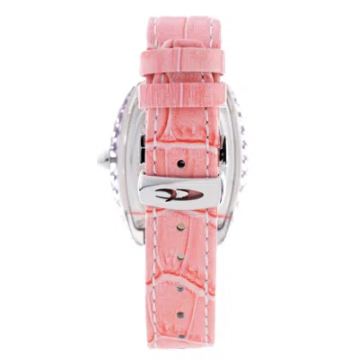 Chronotech Multicolor Leather Watch In Pink